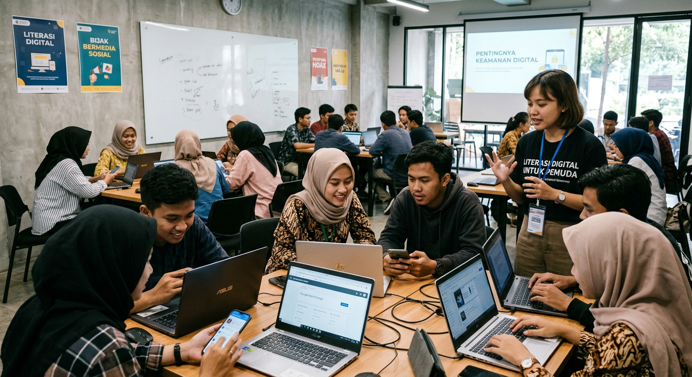 Workshop Literasi Digital Pemuda - kegiatan LIVESGP SIULAK